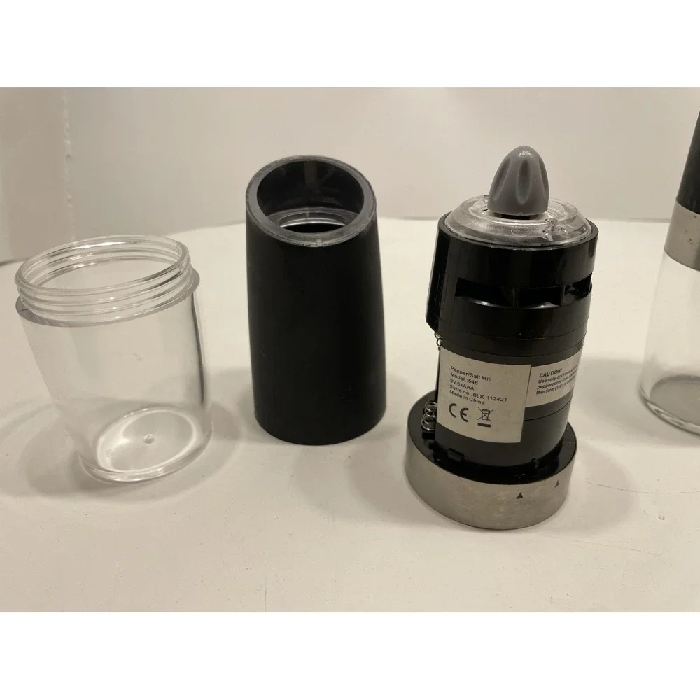 Gravity Electric Salt and Pepper Grinder Set Battery Operated Automatic Mills